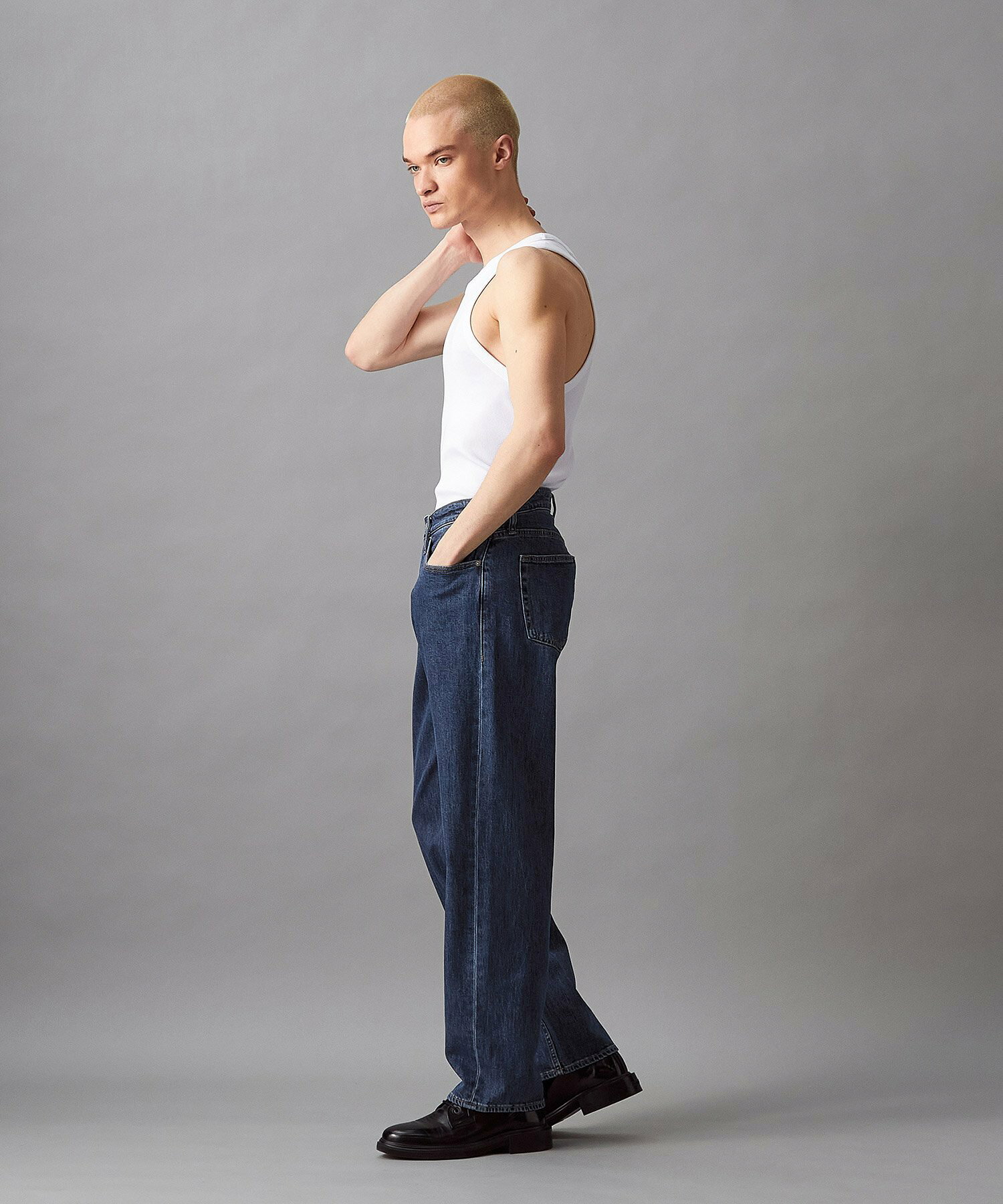 (M)【公式ショップ】 カルバンクライン ウーブン タブタンクトップ Calvin Klein Jeans J325302